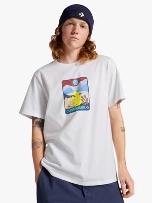 Converse Men's Colourful Sunrise White T-Shirt