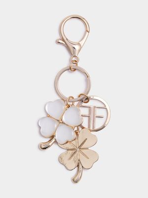 Two Clovers Keychain