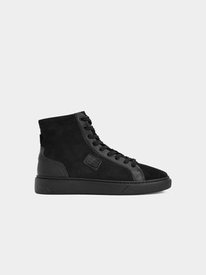 G-Star Men's Postino High Numbuck Black Sneakers