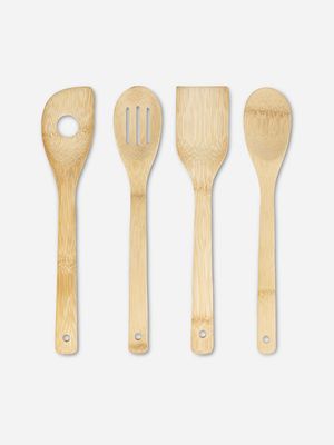 @home bamboo utensil set 4pc