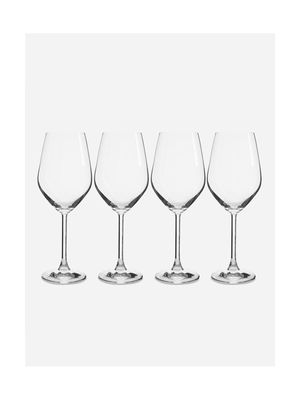 Signature Lead-Free Crystal White Wine Glasses Set of 4