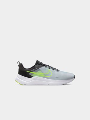 Mens Nike Downshifter 12 Grey/Black/Volt Running Shoes