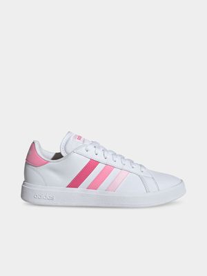 Womens adidas Grand Court Base 2.0 Pink/White Sneakers