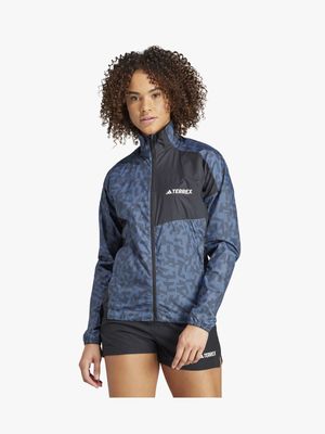 Women's adidas Trail Wind Grey Jacket