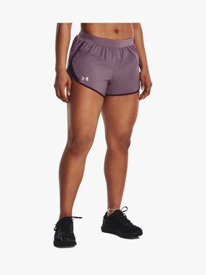 Womens Under Armour Fly By 2.0 Mauve Shorts