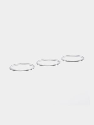 3 Pack Oval Bangles