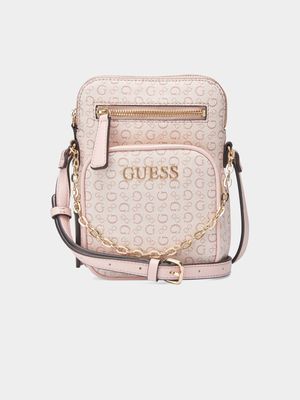 Women's Guess Pink Filmore Mini Crossbody Bag