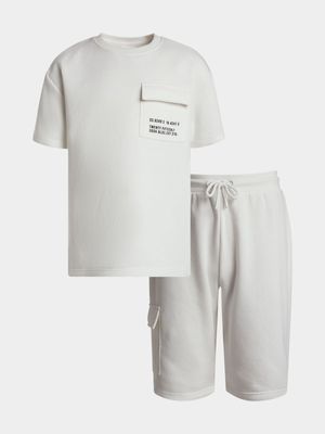 Older Boys Utility T-Shirt & Shorts Set