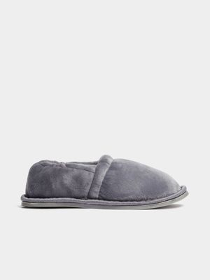 Jet Younger Boys Stokie Charcoal Synthetic Slippers