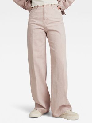 G-Star Women's Premium Desk 2.0 High Loose Pink Jeans