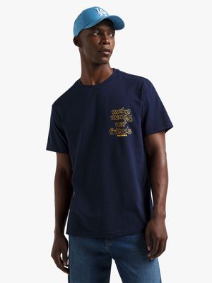 Redbat Men's Navy Graphic T-Shirt