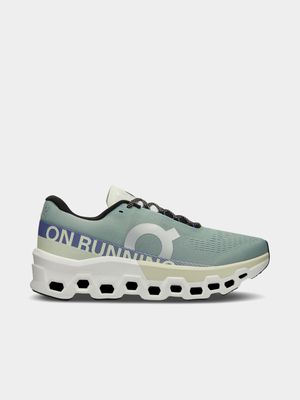 Mens On Cloudmonster 2.0 Green/Grey Running Shoes