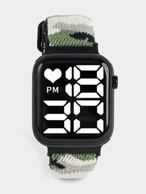 Boy's Green Camo Digital Watch