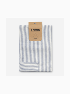 Striped Apron Blue
