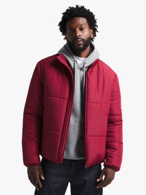 Men's Red Puffer Jacket