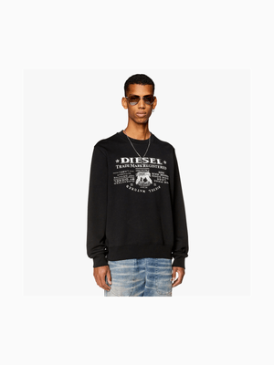 Men's Diesel Black S-Ginn-L2 Sweatshirt