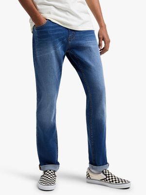 Redbat Men's Medium Wash Straight Leg Jeans