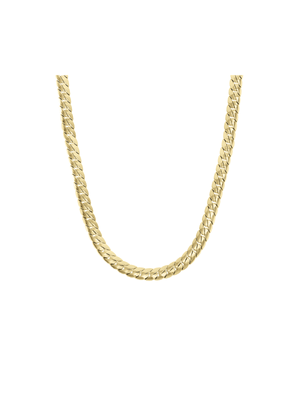 18ct Yellow Gold Plated Dense Curb Necklace