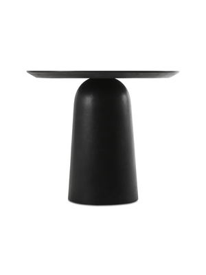 chaplin dining table round  concrete black 90cm