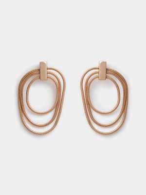 Slinky Rope Drop Earrings