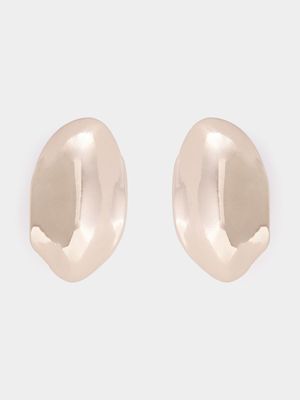 Pinched Dome Stud Earrings