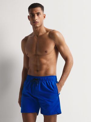 G-Star Men's Dirik Solid Blue Swim Shorts