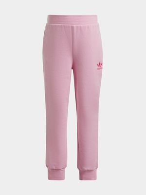 adidas Originals Girls Kids Essential Pink Trackpants