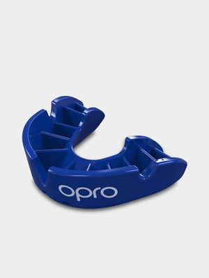 Senior Opro Self-fit Bronze MouthGuard Blue