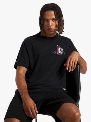 Redbat Athletics Men's Black Relaxed T-Shirt
