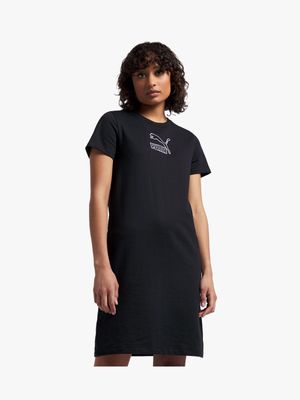Puma Women's Black T-Shirt Dress