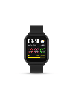 Volkano Active Tech Stamina Series GPS Black Silicone Smartwatch