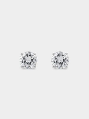 Sterling Silver Cubic Zirconia Round Studs