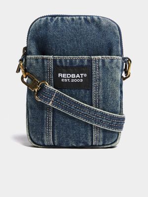 Redbat Tinted Denim Crossbody Blue Bag