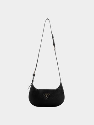 Women's Guess Black Avis Convertible Top Zip Bag