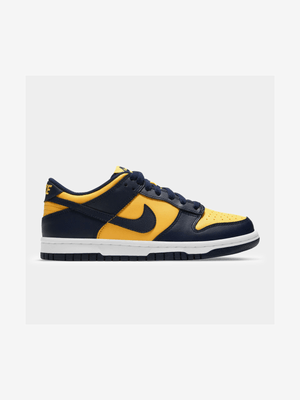 Nike Junior Dunk Low Navy/Yellow Sneaker