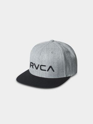 Boy's RVCA Grey Twill Snapback Cap