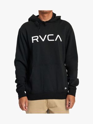 Men's Big RVCA Black Pullover Hoodie