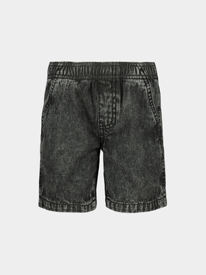 Older Boys Pull On Denim Shorts