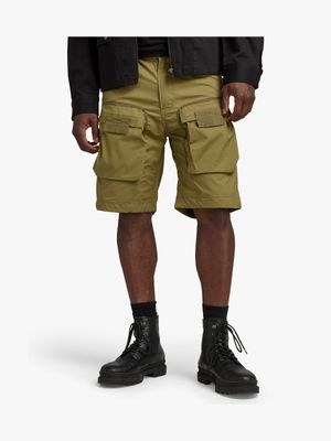 G-Star Men's 3D Regular Khaki Cargo Shorts