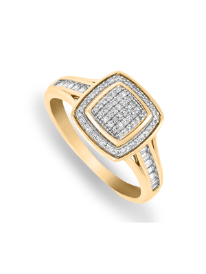 9ct Gold 0.216ct Diamond Contemporary Ring