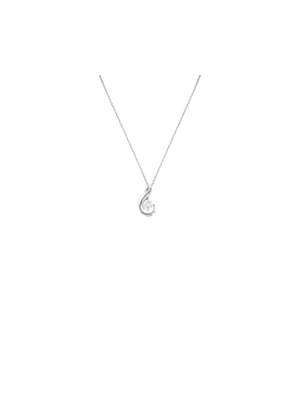 Sterling Silver & Cubic Zirconia Wave Pendant