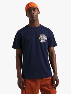 Redbat Athletics Men's Navy Graphic T-Shirt