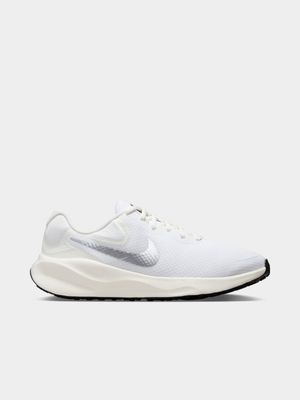 Womens Nike Revolution 7 White/Metallic Silver Running Shoes