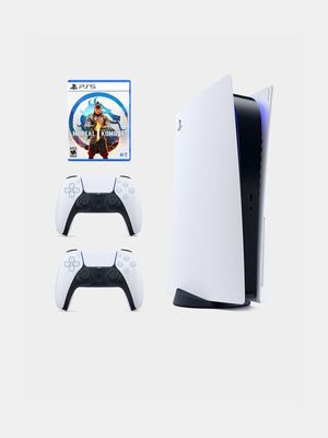 PlayStation 5 + Extra Dualsense White Controller + Mortal Kombat