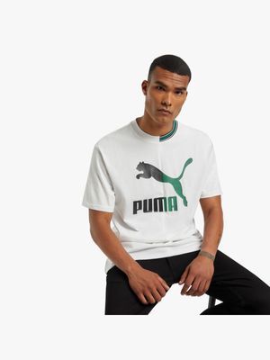 Puma Men's Archive Remastered White T-Shirt