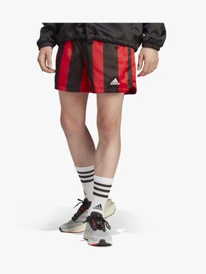 adidas Sportswear Men's Satin Red Shorts
