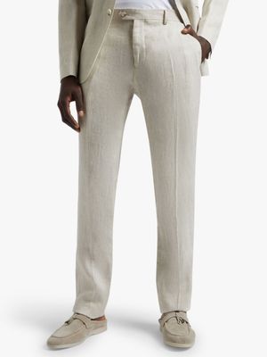Fabiani Men's Collezione Linen Milk Trousers