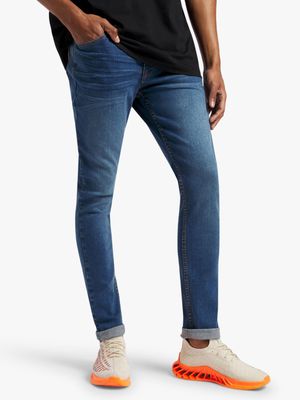 Redbat Men's Medium Wash Super Skinny Jeans