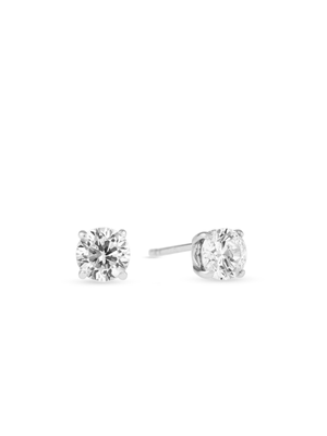 Cheté Sterling Silver with Platinum finish Diamondlite Cubic Zirconia Earrings