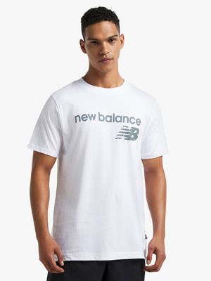Mens New Balance Classic Flying White Tee